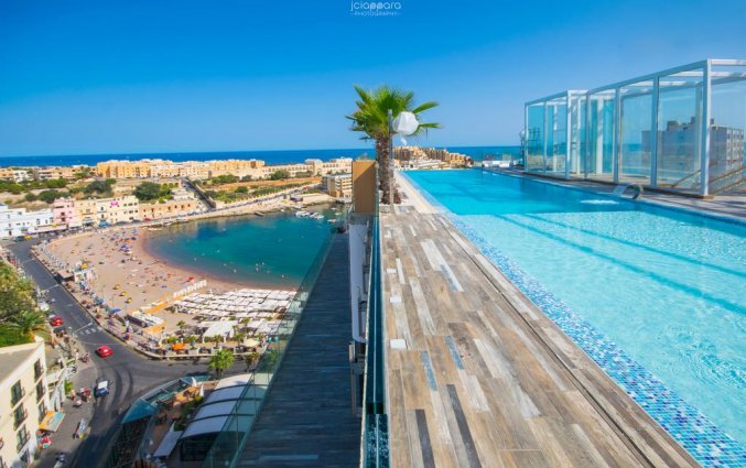 Zwembad van hotel Hugo's Boutique in Malta